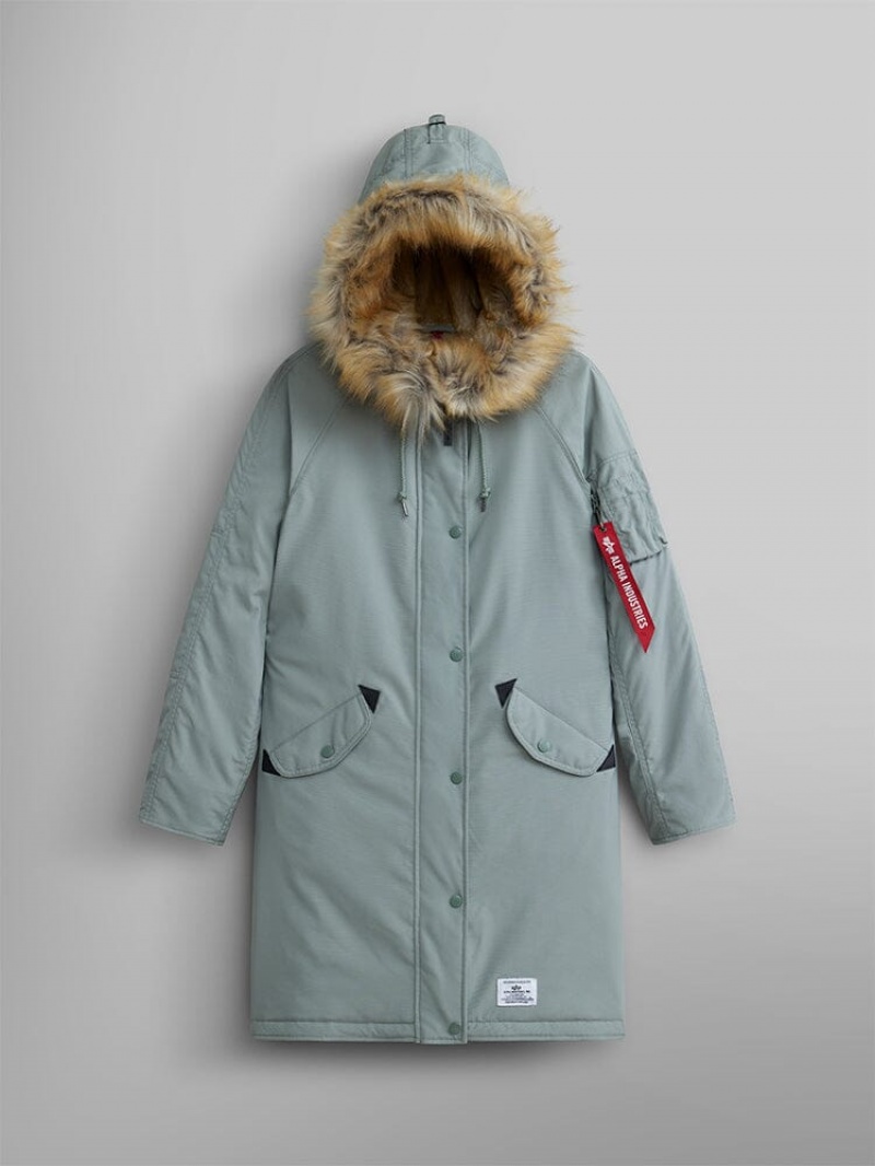 Parka Alpha Industries Elyse Gen Ii W Turquoise Femme | FHT-66318089