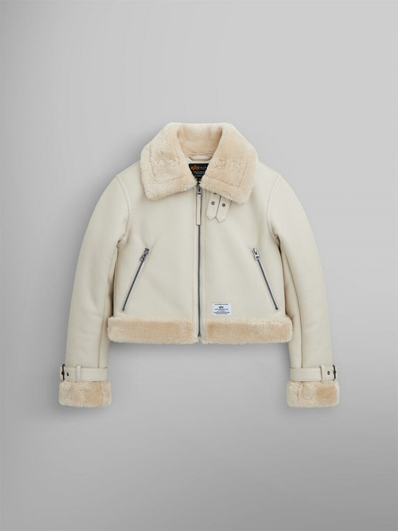 Vêtements D'extérieur Alpha Industries Irvin Mod W Beige Femme | OEO-02169795