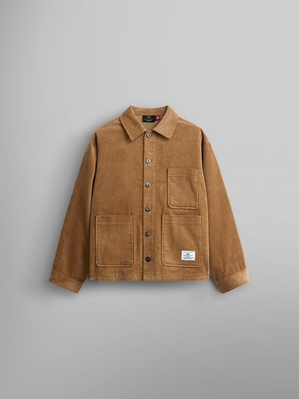 Vêtements D'extérieur Alpha Industries Corduroy Chore Coat W Marron Femme | HLM-00283291