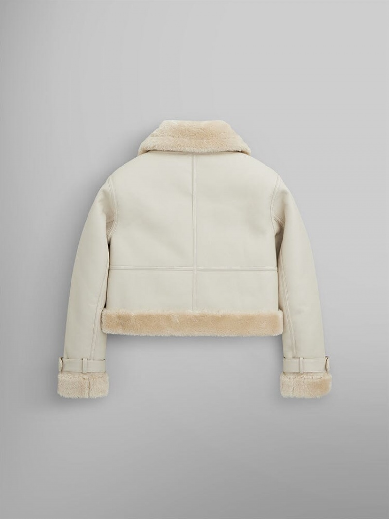 Vêtements D'extérieur Alpha Industries Irvin Mod W Beige Femme | OEO-02169795