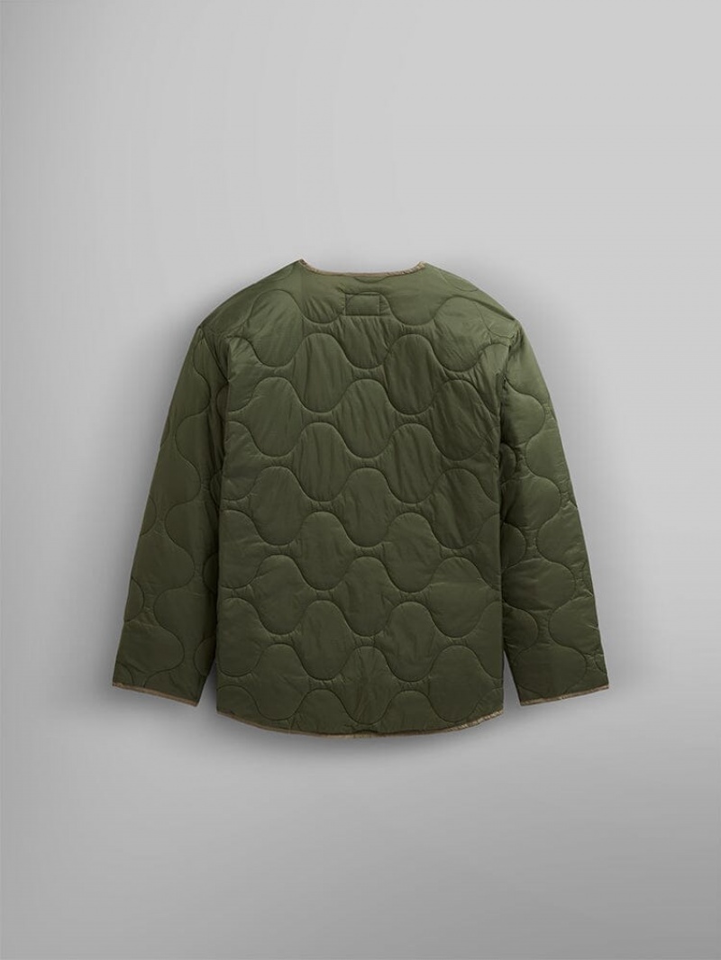 Vêtements D'extérieur Alpha Industries Contrast Matelassé Liner W Vert Femme | SRX-83755160