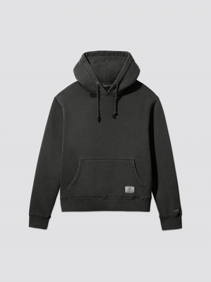 Sweat a Capuche Alpha Industries Essential Washed Noir Femme | BXN-74560833