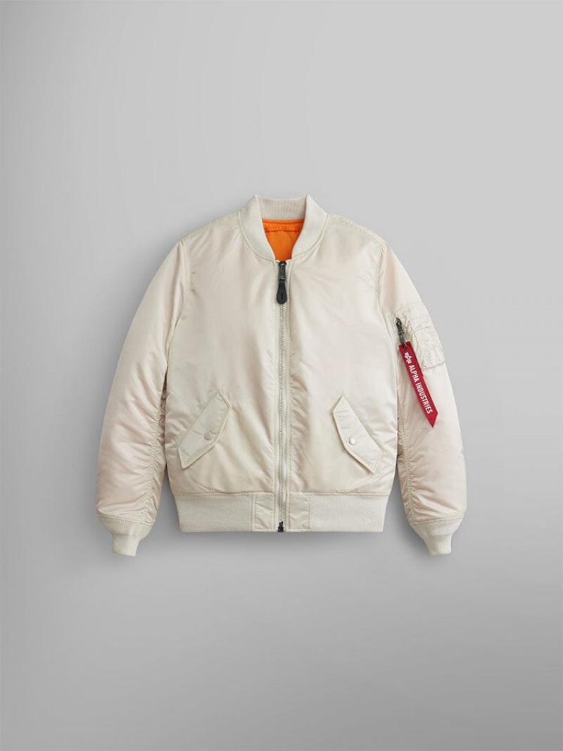 Veste Bombers Alpha Industries Ma-1 W Beige Orange Femme | ADB-15288798