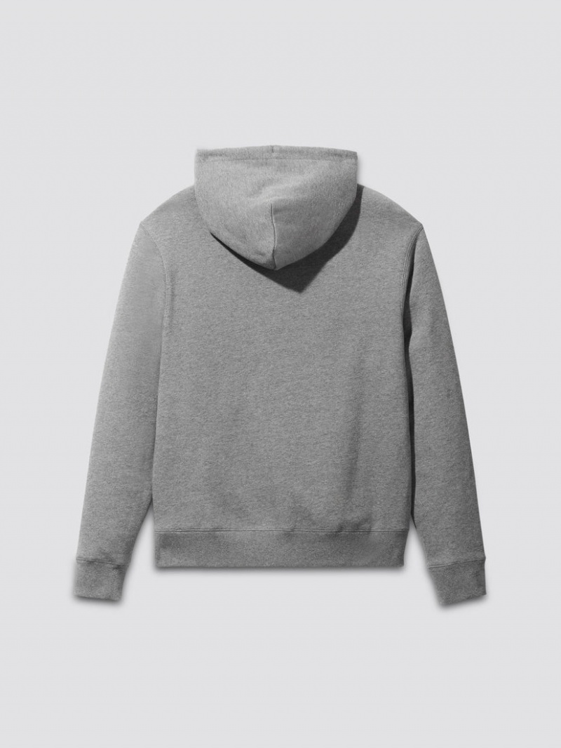 Sweat a Capuche Alpha Industries Essential Grise Femme | UJQ-56904985