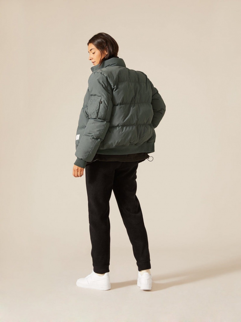 Veste Bombers Alpha Industries Ma-1 Matelassé Grise Femme | VDN-20712758