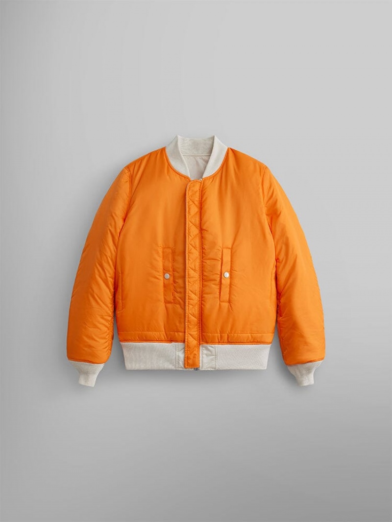 Veste Bombers Alpha Industries Ma-1 W Beige Orange Femme | ADB-15288798