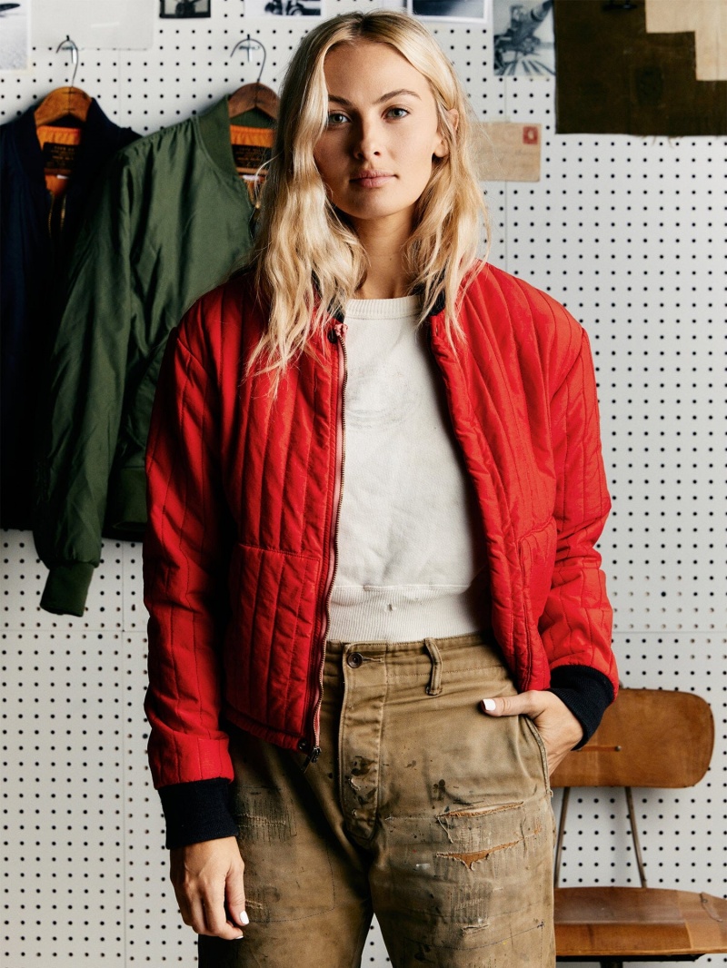 Veste Bombers Alpha Industries Imogene X Alpha Rouge Femme | IKJ-49561998