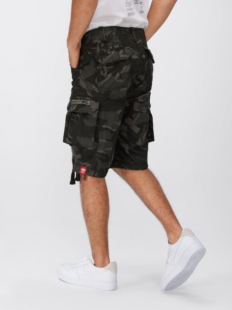 Short Alpha Industries Jet Noir Camouflage Homme | FLW-58433210