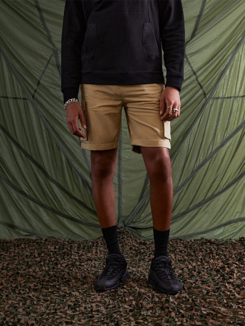 Short Alpha Industries Crew Kaki Homme | MRM-40153891