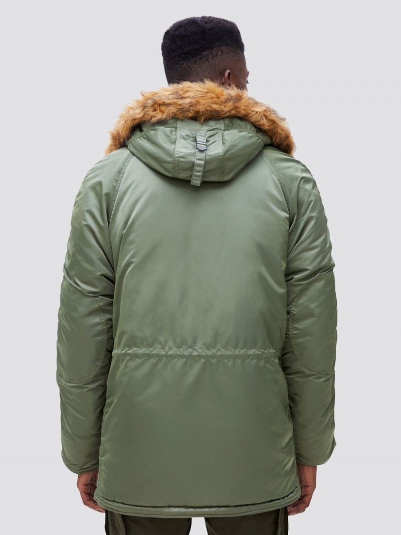 Parka Alpha Industries N-3b Slim Gen I Vert Olive Homme | YFW-37496662