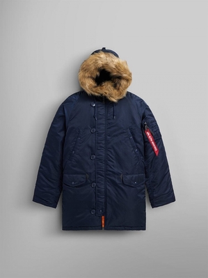 Parka Alpha Industries N-3b Slim Fit Bleu Homme | BMC-41397042