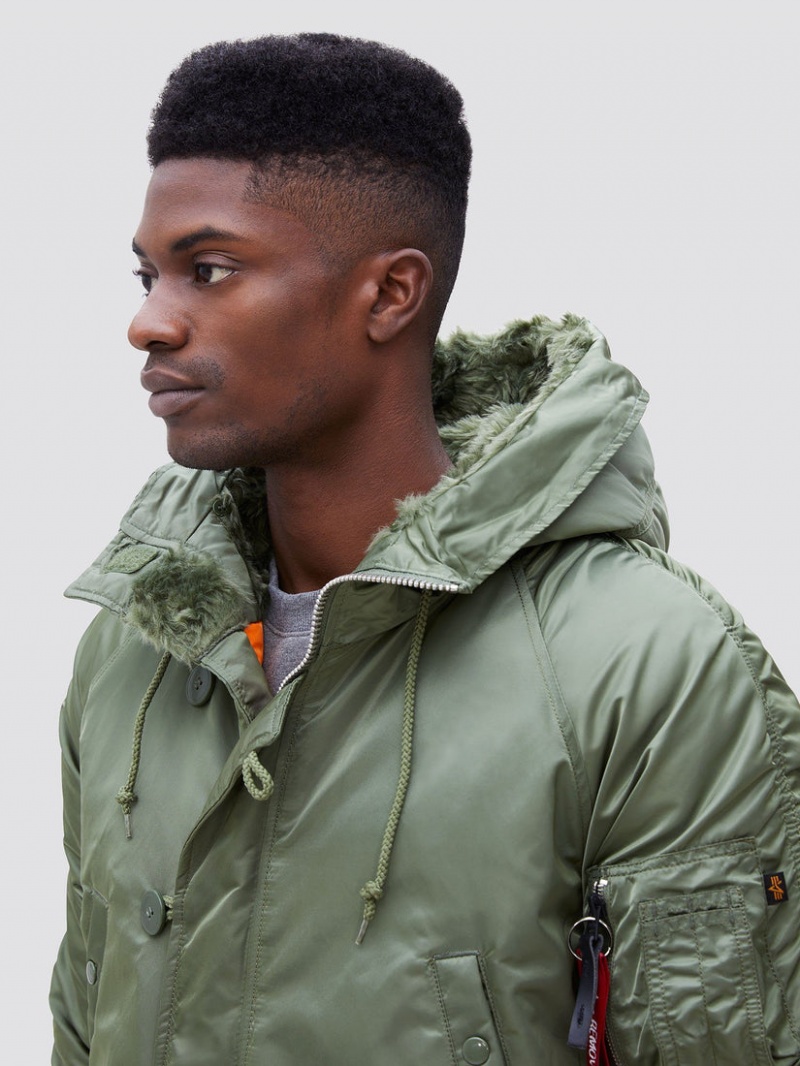 Parka Alpha Industries N-3b Slim Gen I Vert Olive Homme | YFW-37496662