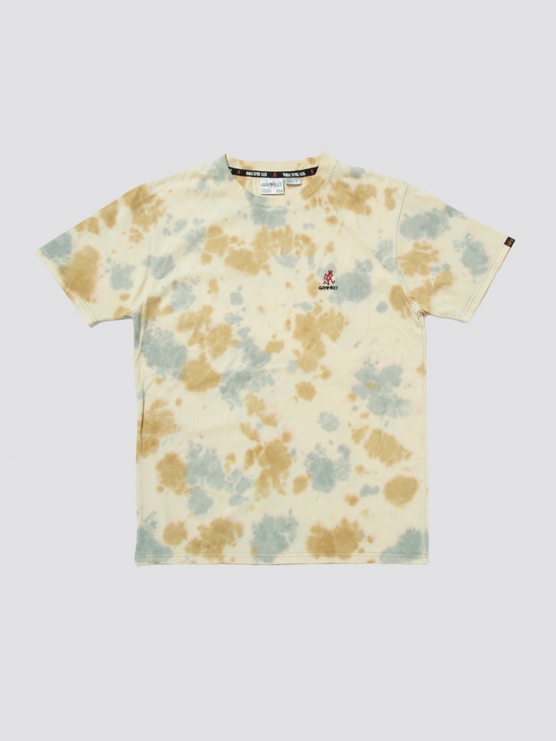 T Shirts Alpha Industries Gramicci X Alpha Coton Camo Tie Dye Camouflage Homme | RFI-05126849