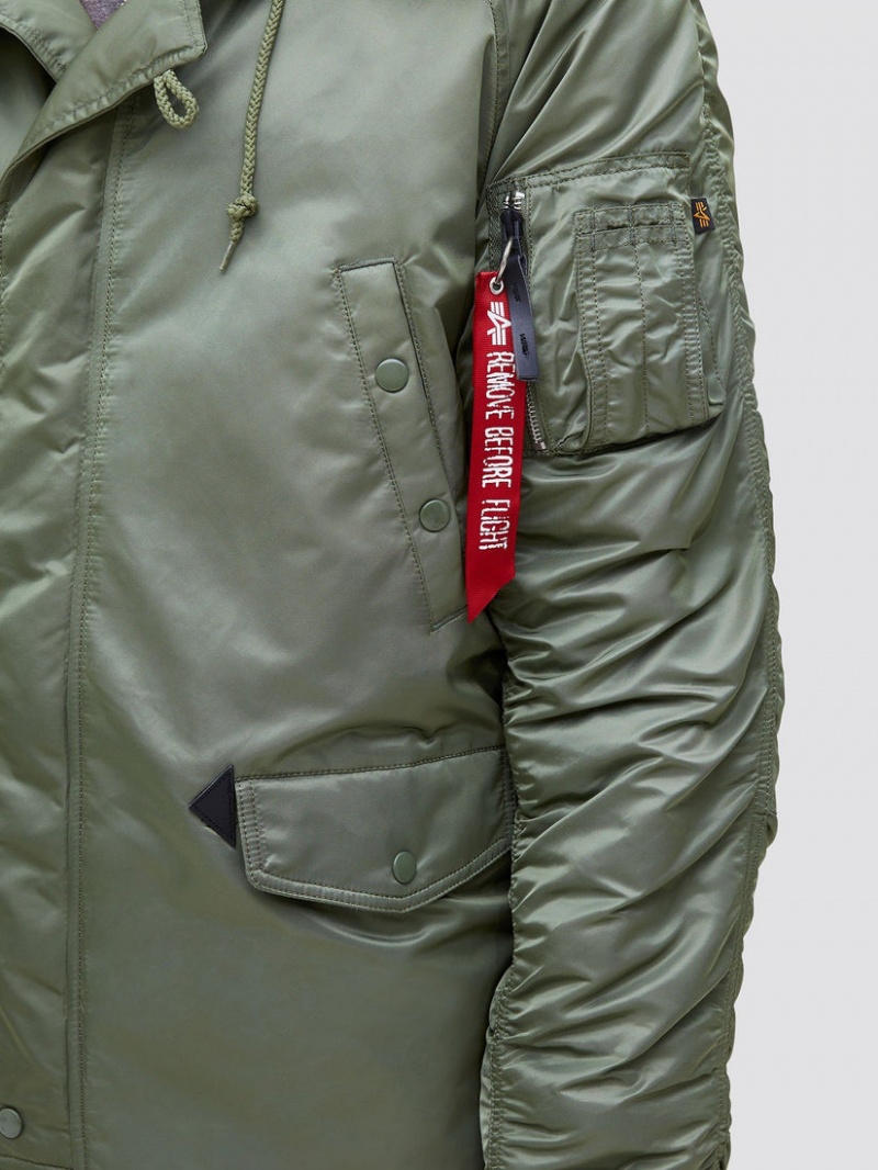 Parka Alpha Industries N-3b Slim Gen I Vert Olive Homme | YFW-37496662