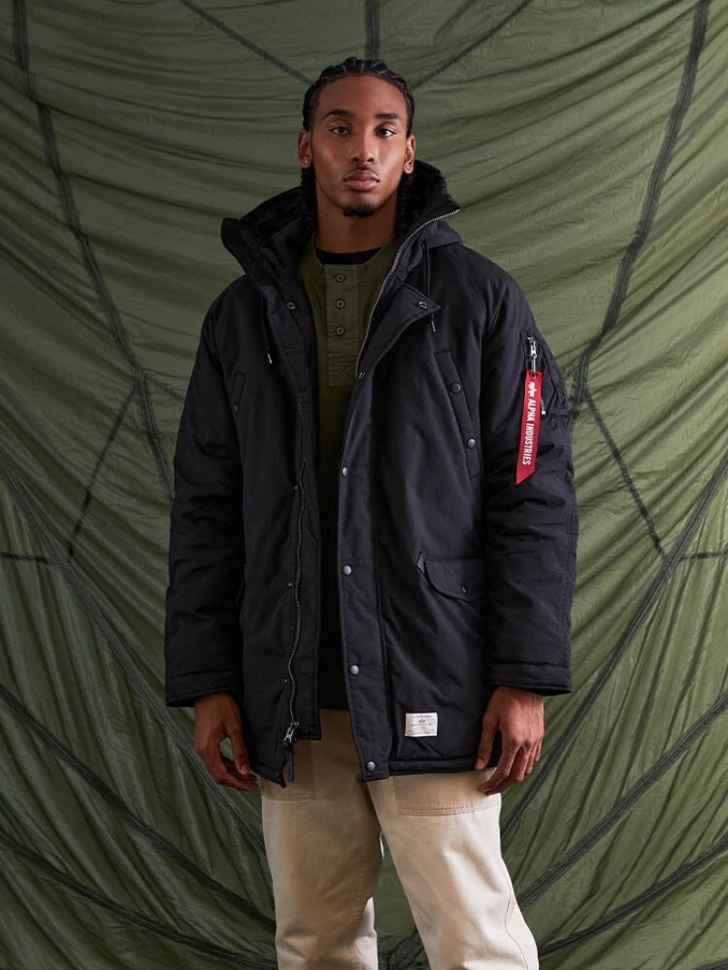 Parka Alpha Industries N-3b Altitude Mod Noir Homme | ZDH-79275200