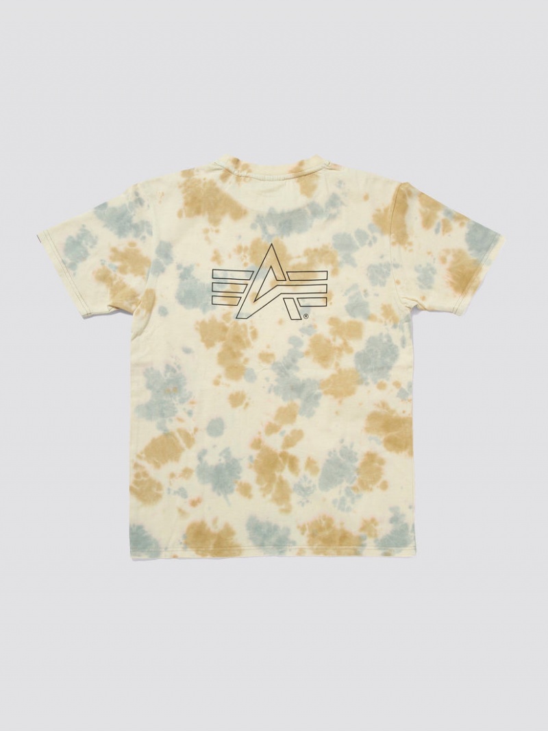 T Shirts Alpha Industries Gramicci X Alpha Coton Camo Tie Dye Camouflage Homme | RFI-05126849