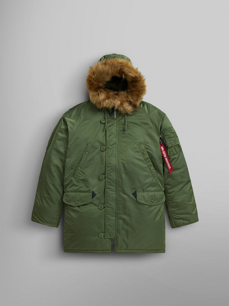 Parka Alpha Industries N-3b (HERITAGE) Vert Olive Vert Homme | JRI-43499680