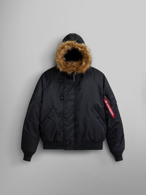 Parka Alpha Industries N-2b Corta Taille (HERITAGE) Noir Homme | MIU-84025900