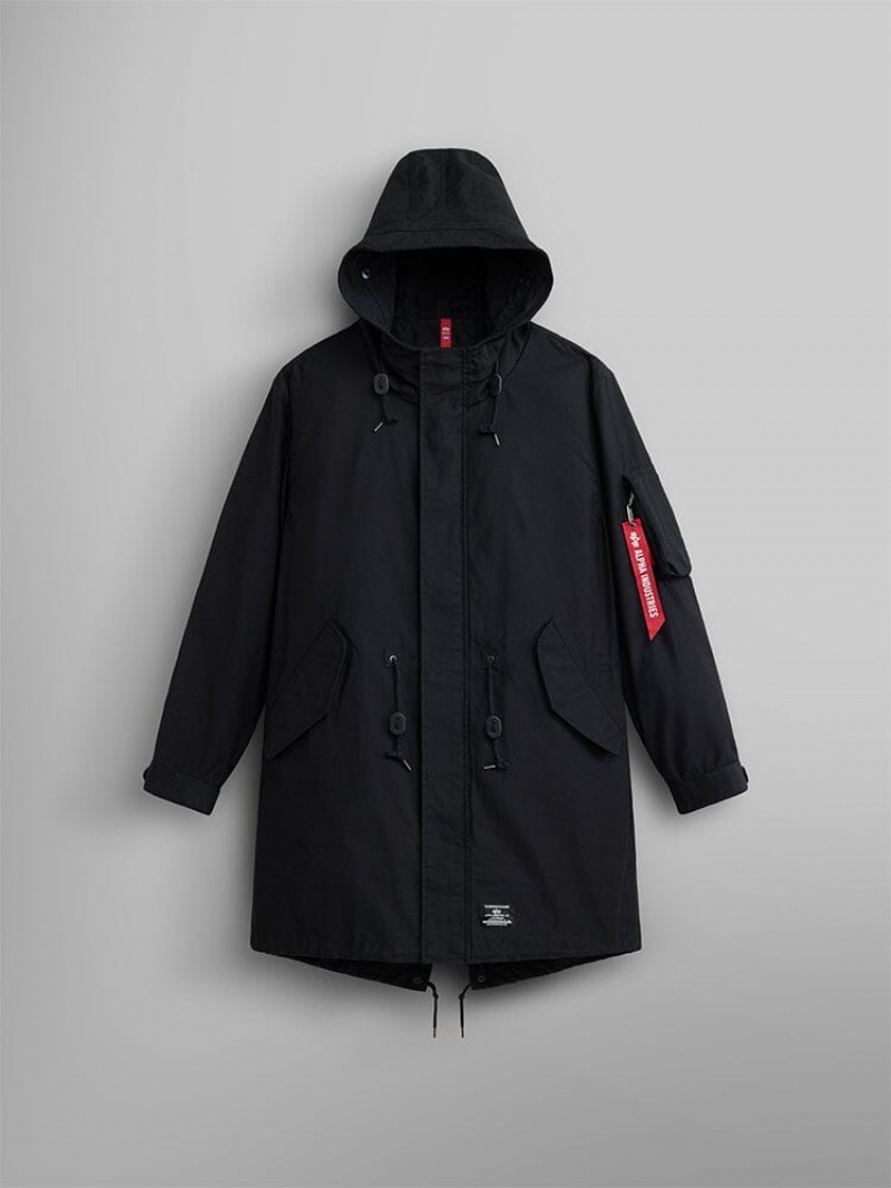 Parka Alpha Industries M-59 Fishtail Mod Noir Homme | UDR-80353980