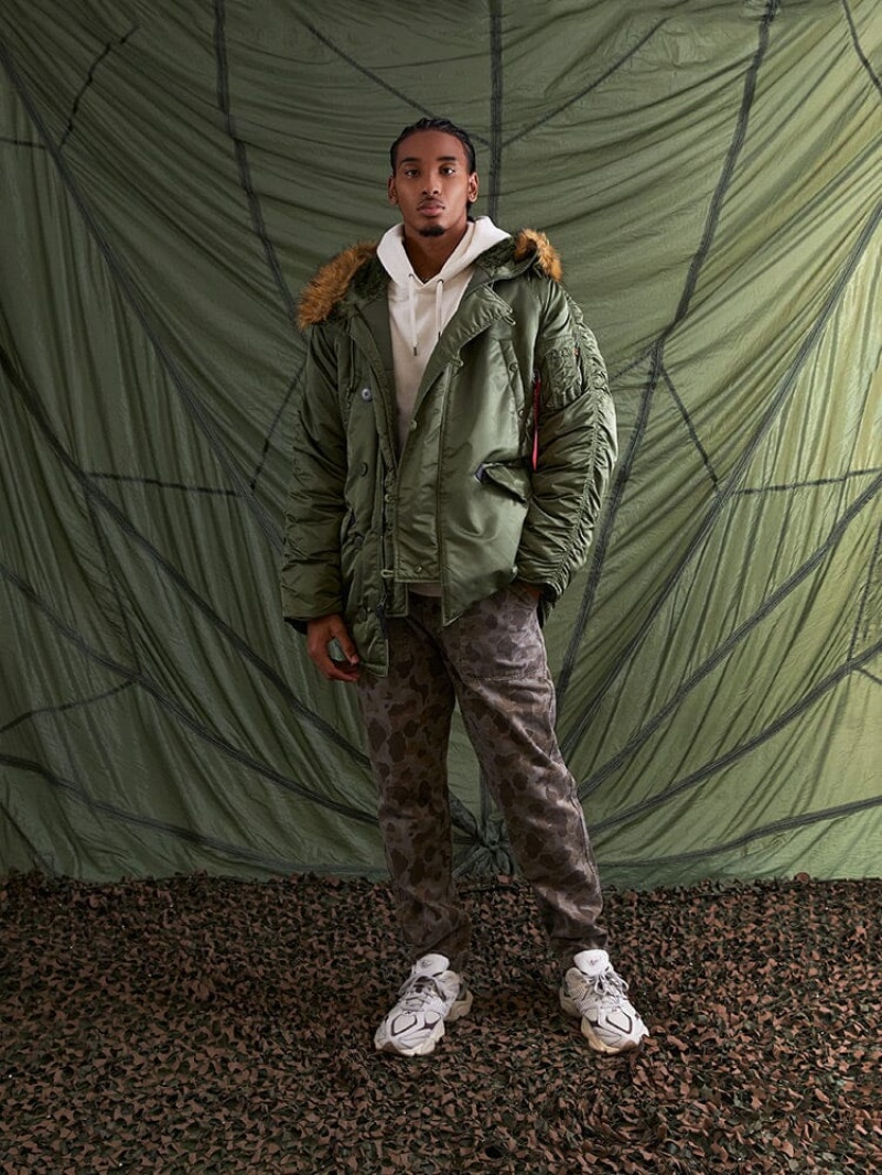 Parka Alpha Industries N-3b (HERITAGE) Vert Olive Vert Homme | JRI-43499680