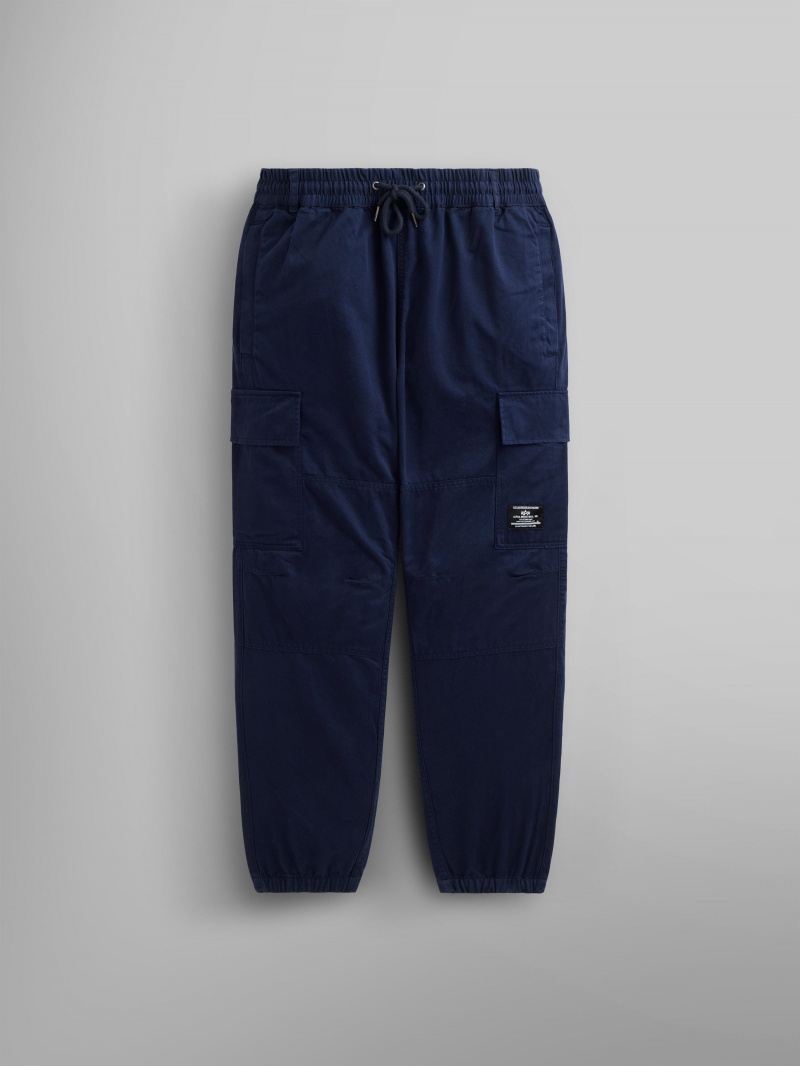 Pantalon Alpha Industries Coton Jogger Bleu Homme | JTA-01882160