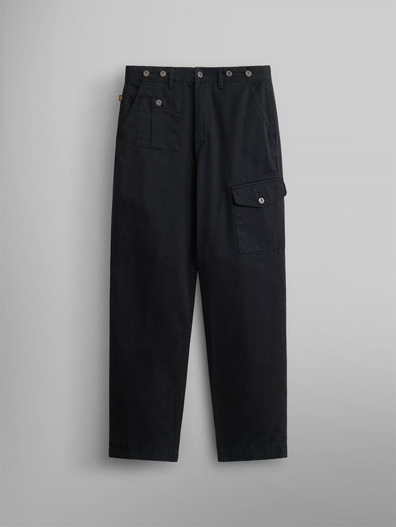 Pantalon Alpha Industries Cargo Trouser Noir Homme | QEH-94570659