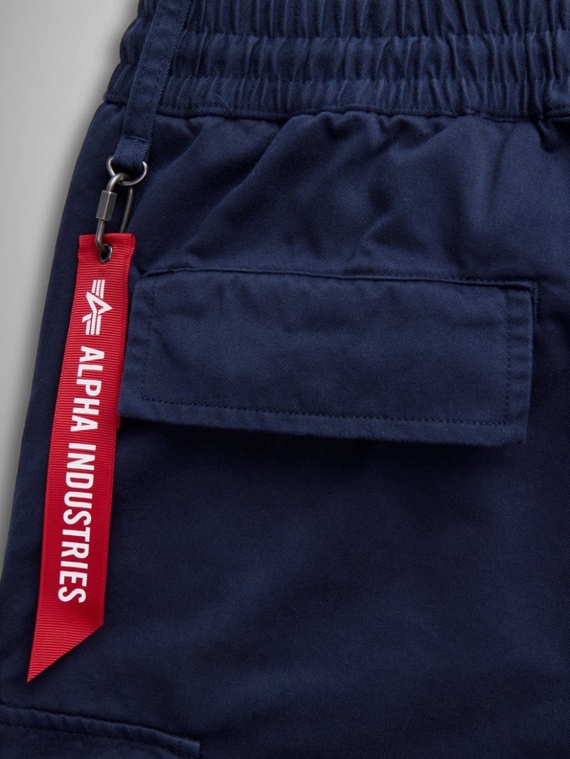 Pantalon Alpha Industries Coton Jogger Bleu Homme | JTA-01882160