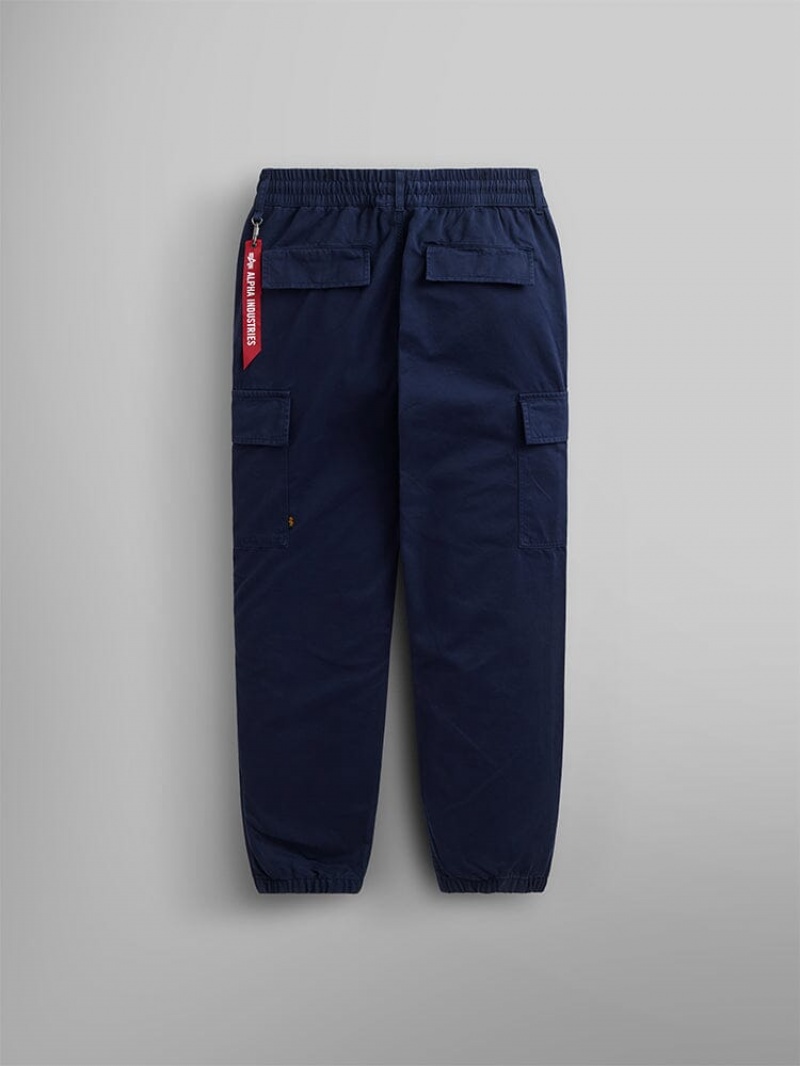 Pantalon Alpha Industries Coton Jogger Bleu Homme | JTA-01882160