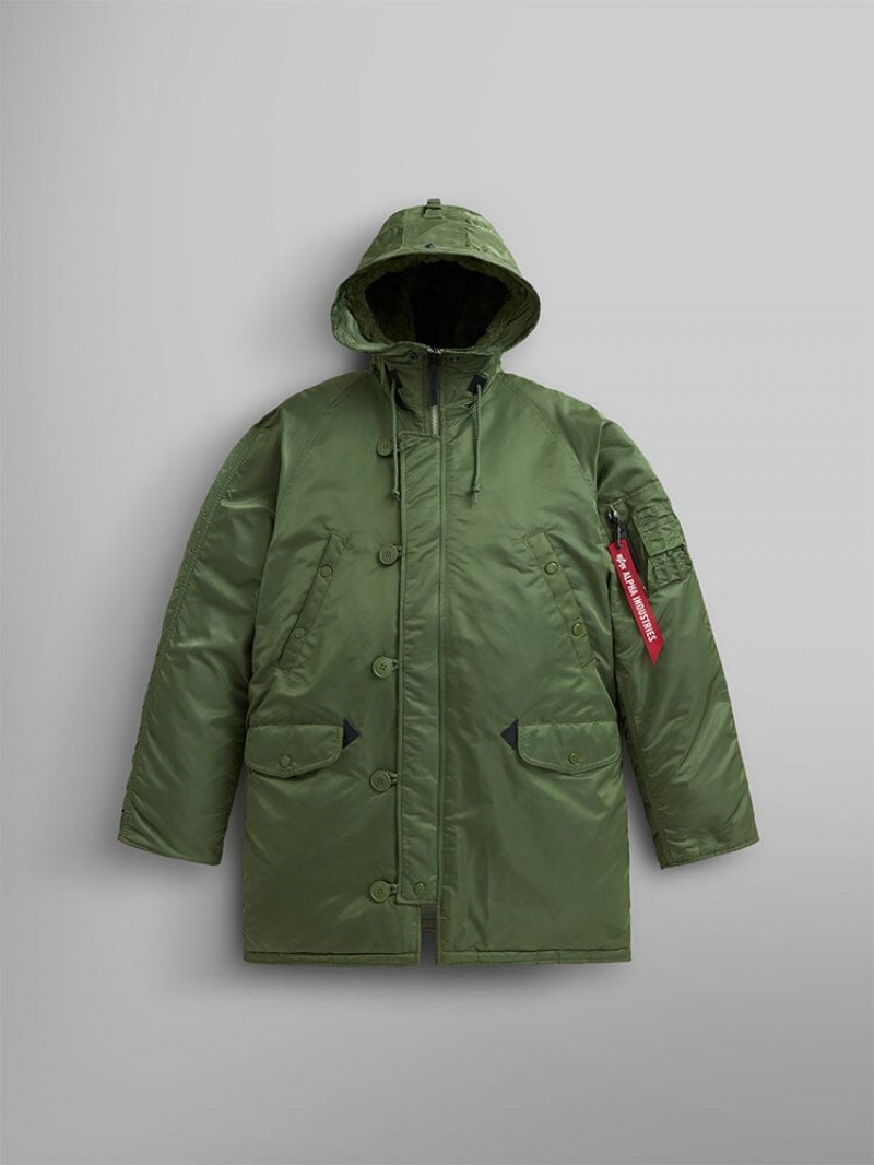 Parka Alpha Industries N-3b (HERITAGE) Vert Olive Vert Homme | JRI-43499680