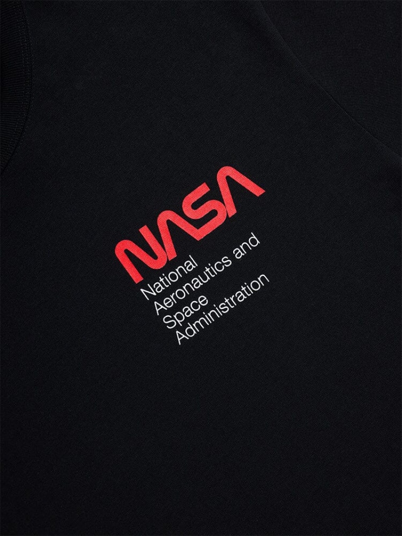 Vestes Alpha Industries Nasa Worm Logo Gen Ii Noir Homme | YWE-86366055