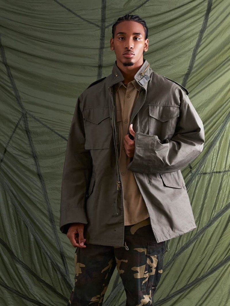 Vestes Alpha Industries M-65 Field (HERITAGE) Vert Olive Homme | AZR-16261267