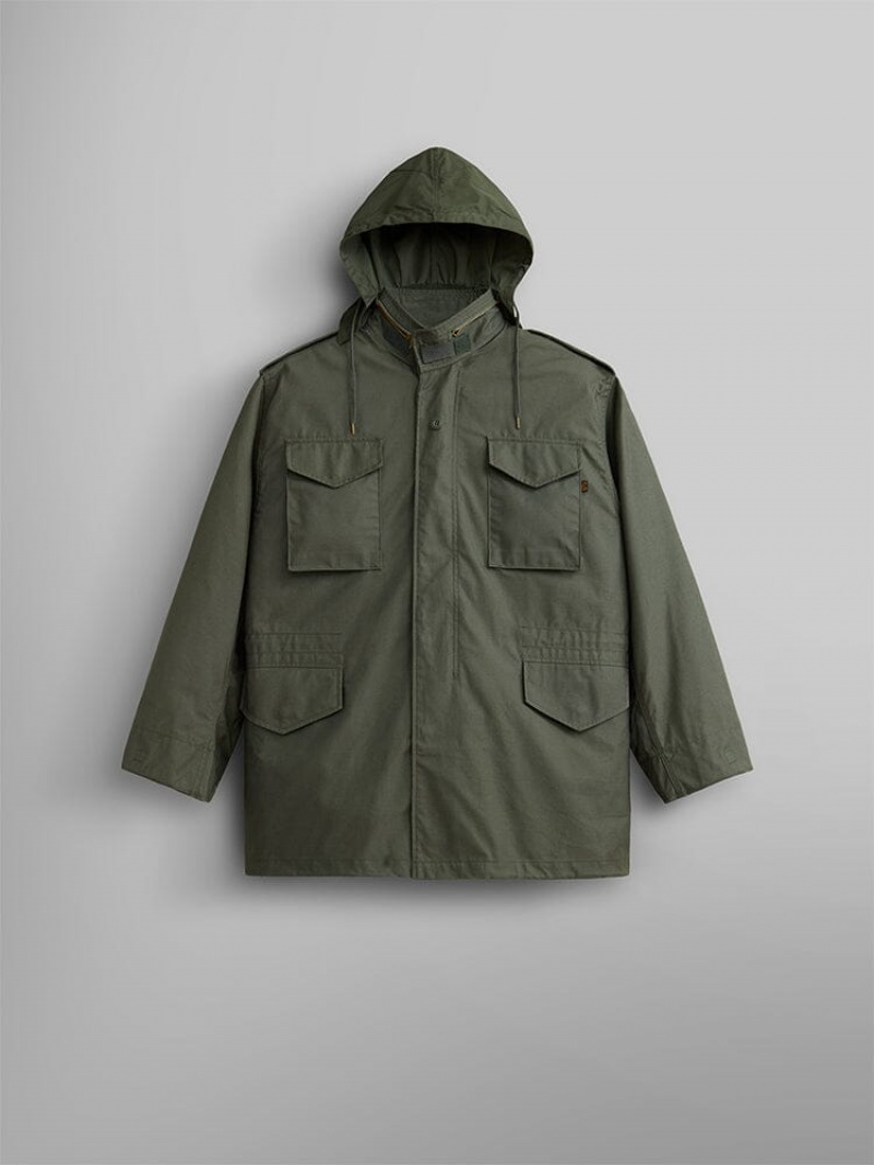 Vestes Alpha Industries M-65 Field (HERITAGE) Vert Olive Homme | AZR-16261267