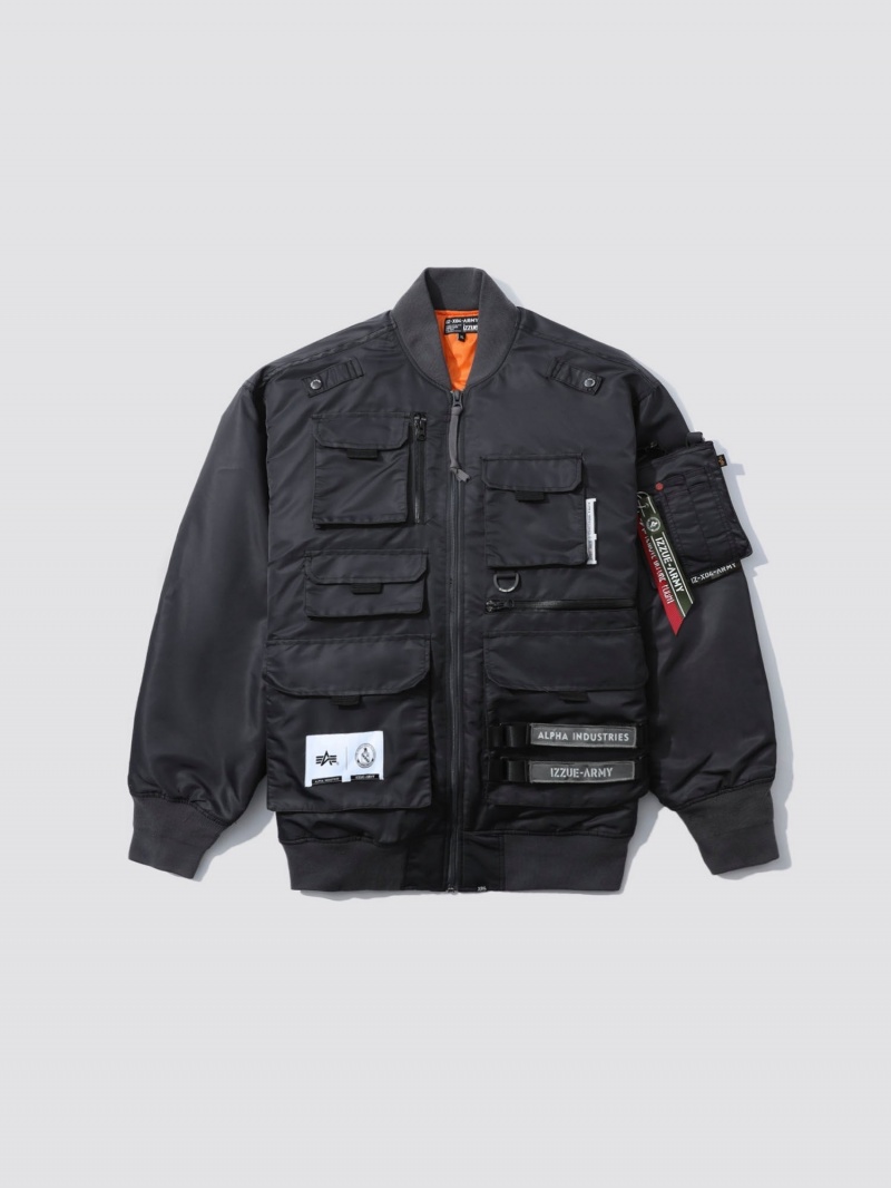 Vestes Alpha Industries Alpha X Izzue Utility Ma-1 Grise Homme | QFV-37852911