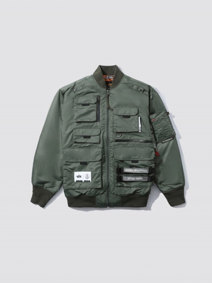 Vestes Alpha Industries Alpha X Izzue Utility Ma-1 Vert Olive Homme | TSF-33447291