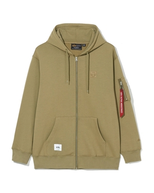 Sweat a Capuche Alpha Industries Unfrm Zip-Up Beige Homme | NWA-94860672