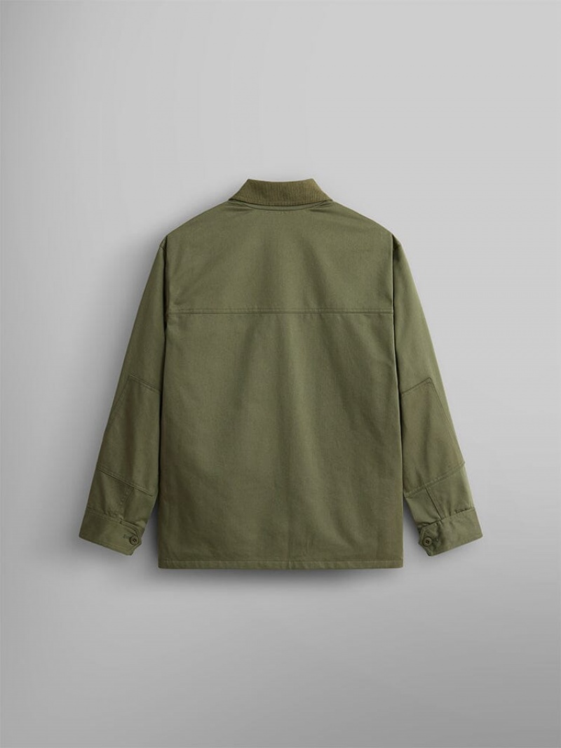 Vestes Alpha Industries Corduroy Panel Vert Homme | GVZ-62663630