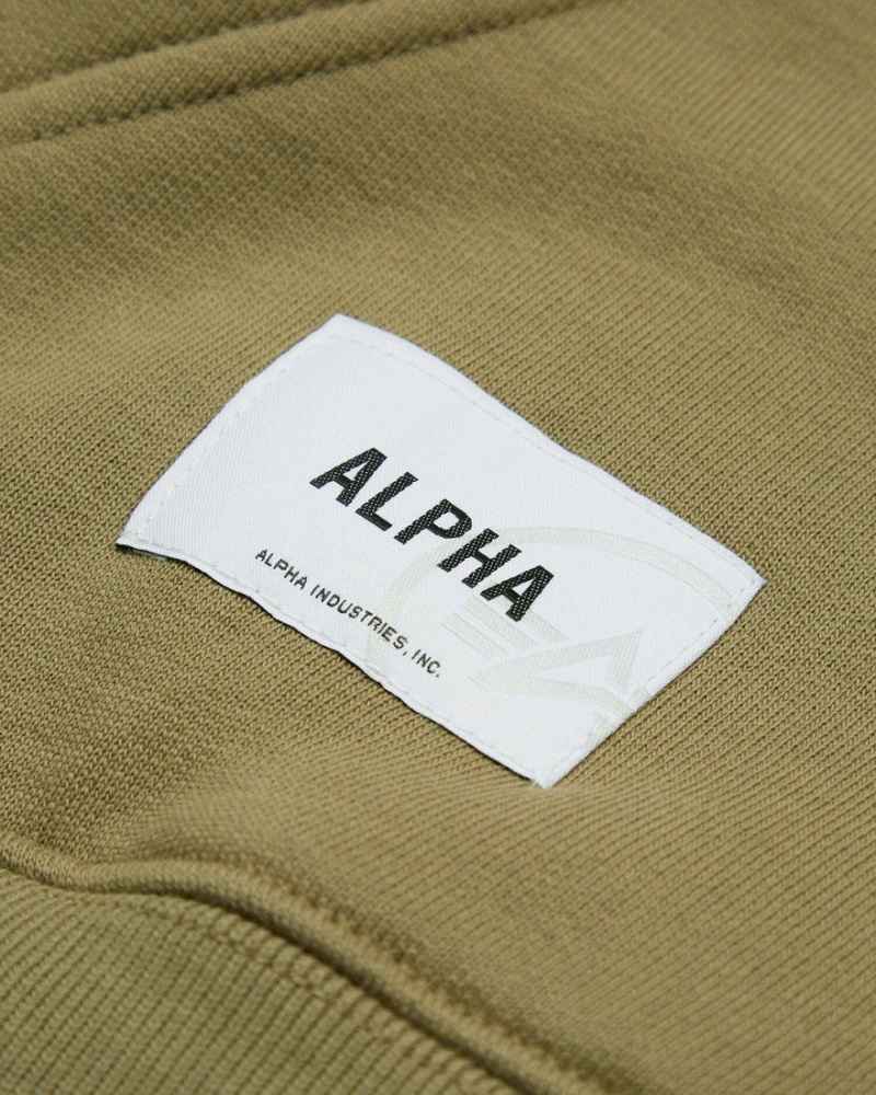 Sweat a Capuche Alpha Industries Unfrm Zip-Up Beige Homme | NWA-94860672