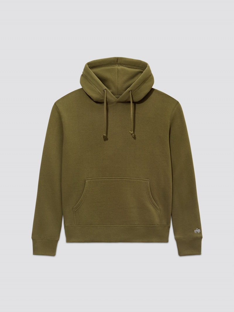 Sweat a Capuche Alpha Industries Alpha Vert Olive Homme | BCR-18898602