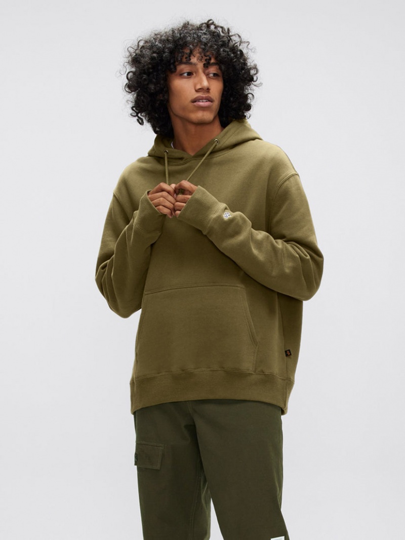 Sweat a Capuche Alpha Industries Alpha Vert Olive Homme | BCR-18898602