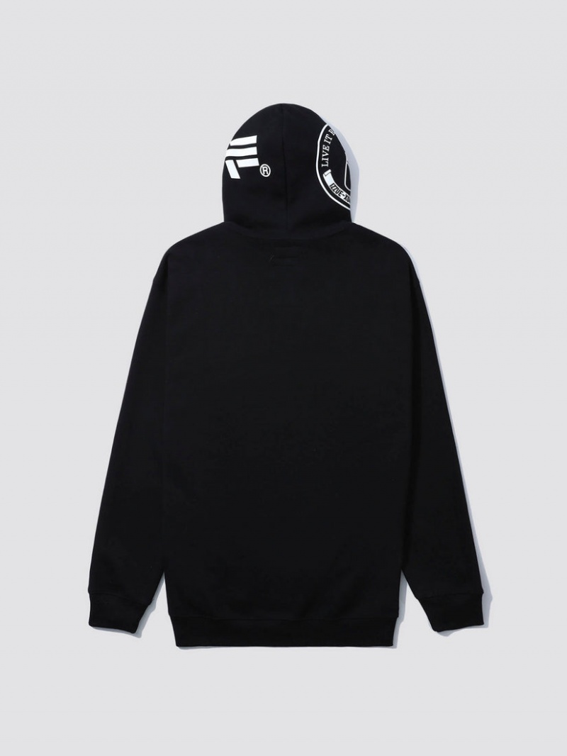 Sweat a Capuche Alpha Industries Alpha X Izzue Full Zip Noir Homme | XOX-92094514