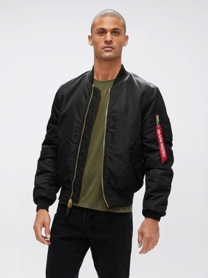 Veste Bombers Alpha Industries Ma-1 Slim Fit Noir Homme | YBN-22530203