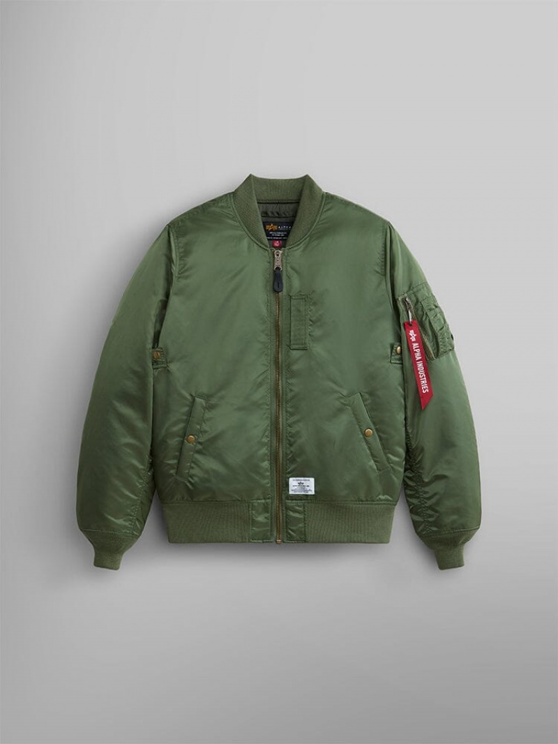 Veste Bombers Alpha Industries Ma-1 Mod Vert Olive Homme | NCT-61319307