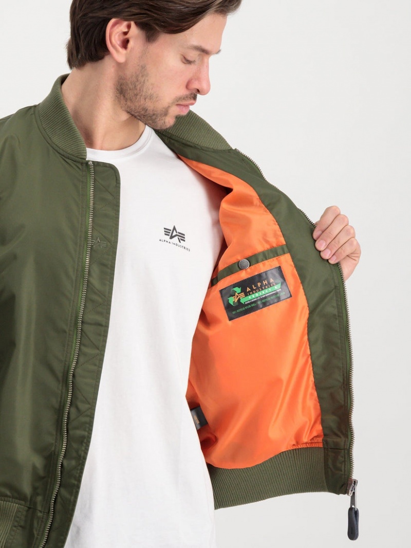 Veste Bombers Alpha Industries Ma-1 Lw Project R Vert Olive Homme | KPZ-47963751