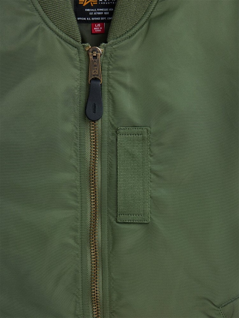 Veste Bombers Alpha Industries Ma-1 Mod Vert Olive Homme | NCT-61319307