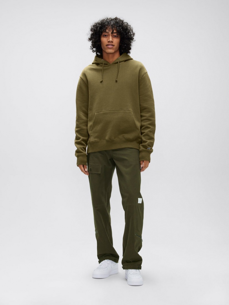 Sweat a Capuche Alpha Industries Alpha Vert Olive Homme | BCR-18898602