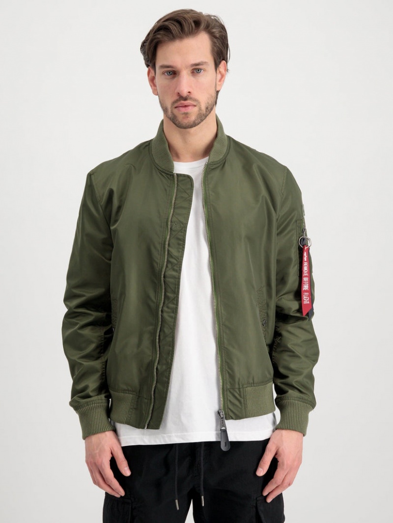 Veste Bombers Alpha Industries Ma-1 Lw Project R Vert Olive Homme | KPZ-47963751