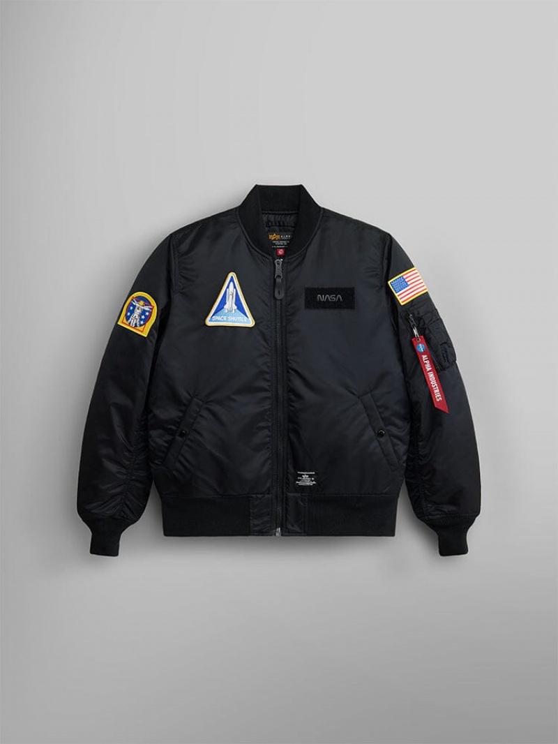 Veste Bombers Alpha Industries Nasa Ma-1 Gen Ii Noir Homme | JWS-82081717