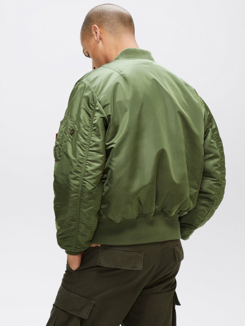 Veste Bombers Alpha Industries Ma-1 Blood Chit Vert Olive Homme | XSH-22987829