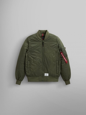 Veste Bombers Alpha Industries L-2b Matelassé Vert Homme | EQZ-60453465