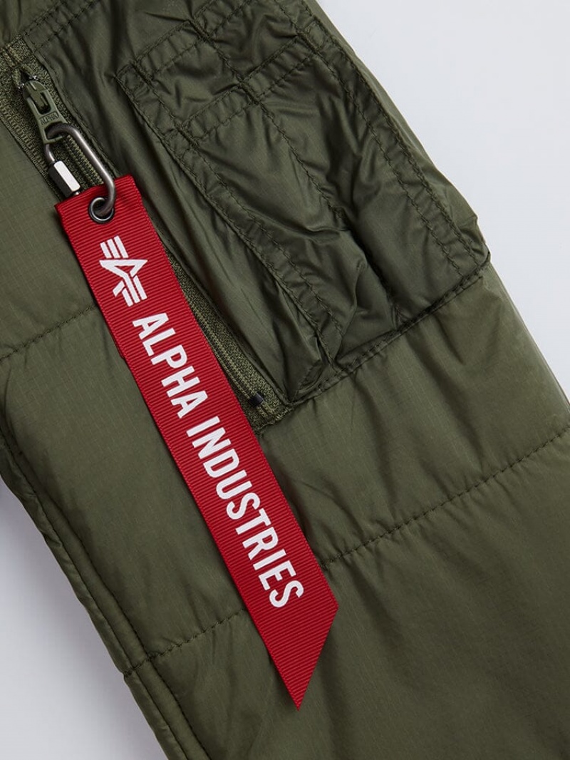 Veste Bombers Alpha Industries L-2b Matelassé Vert Homme | EQZ-60453465